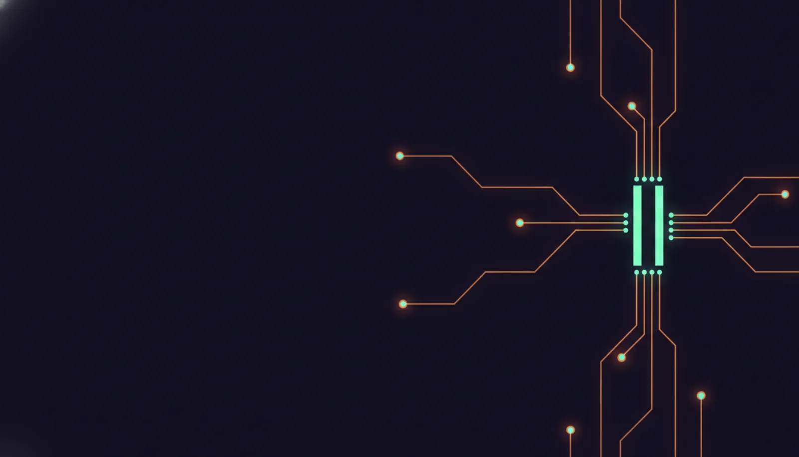 Abstract illustration of request lines converging on a gate